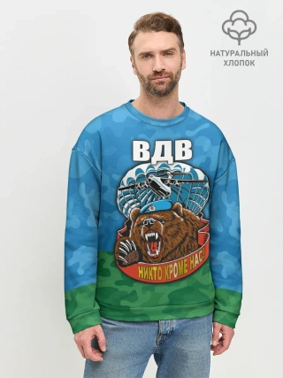 Мужской свитшот базовый / ВДВ медведь