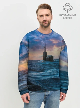 Мужской свитшот базовый / Подводная лодка