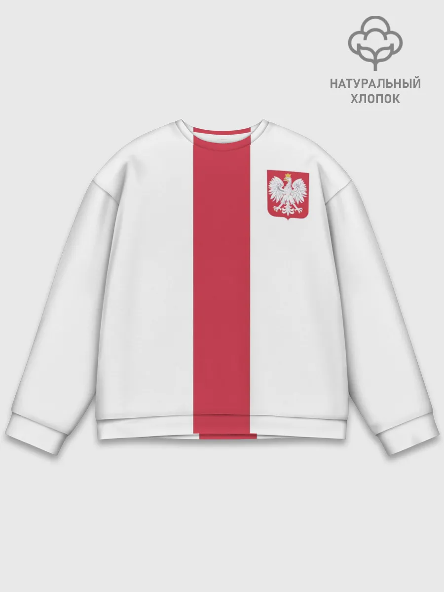 Мужской свитшот базовый / Сборная Польша