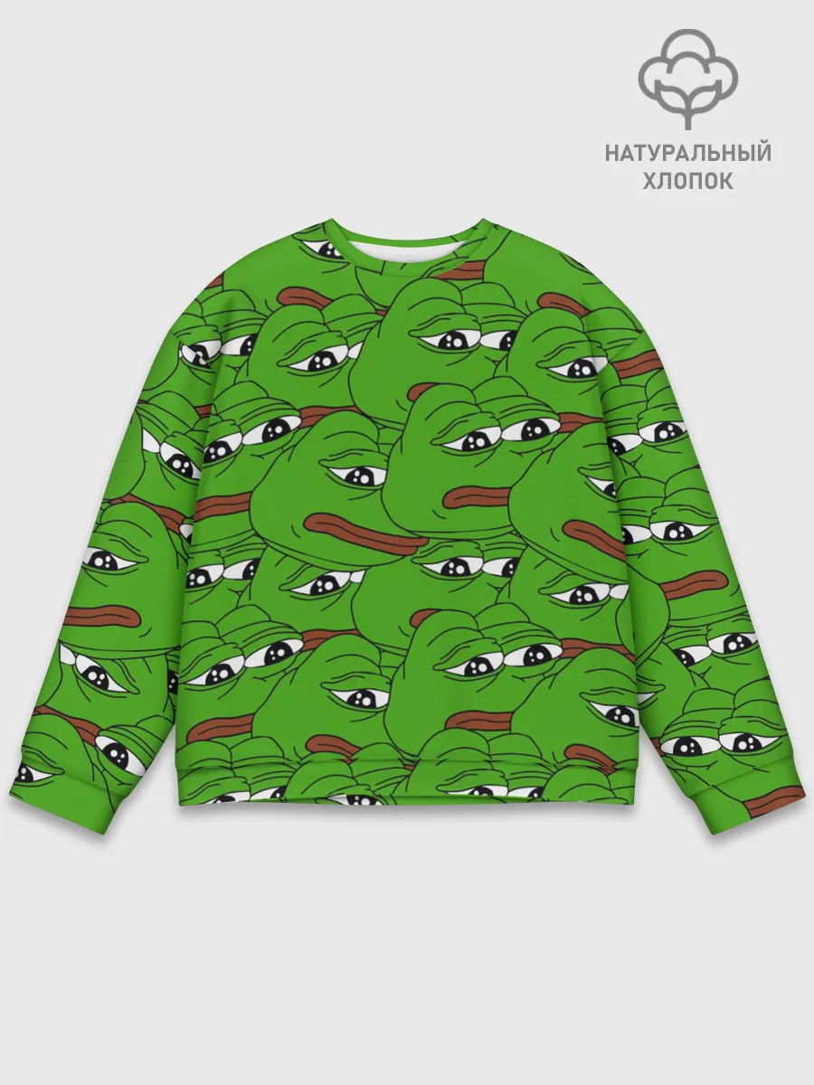 Мужской свитшот базовый / Sad frogs