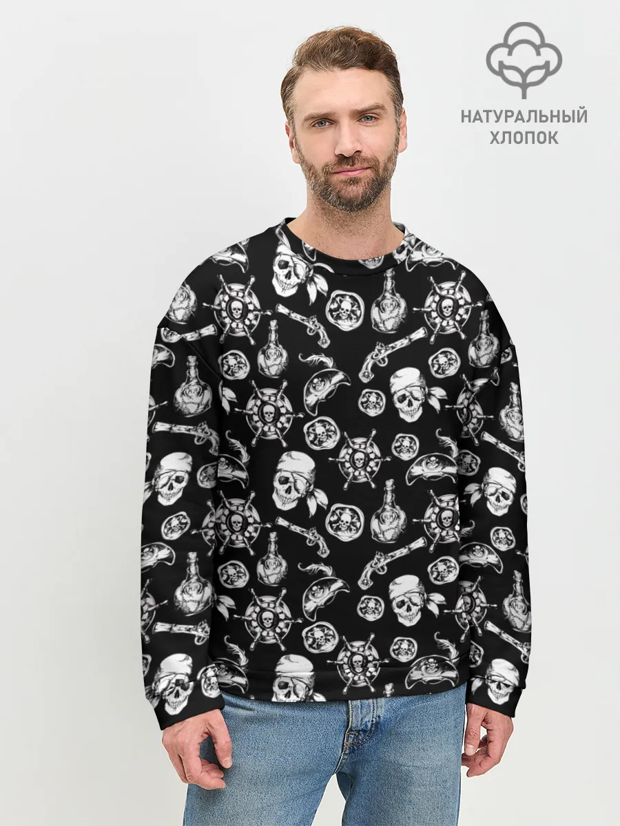 Мужской свитшот базовый / Pirates Pattern