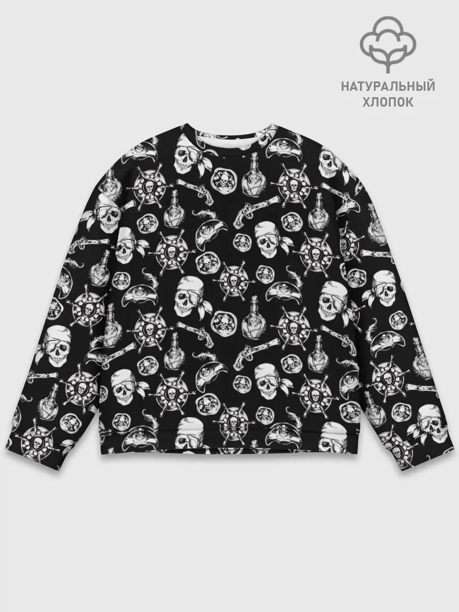 Мужской свитшот базовый / Pirates Pattern
