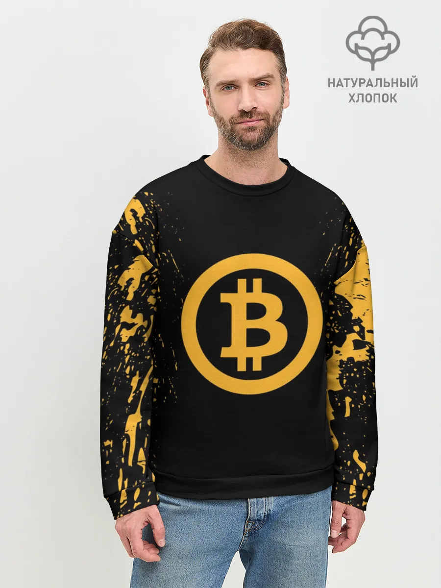 Мужской свитшот базовый / БИТКОИН | BITCOIN