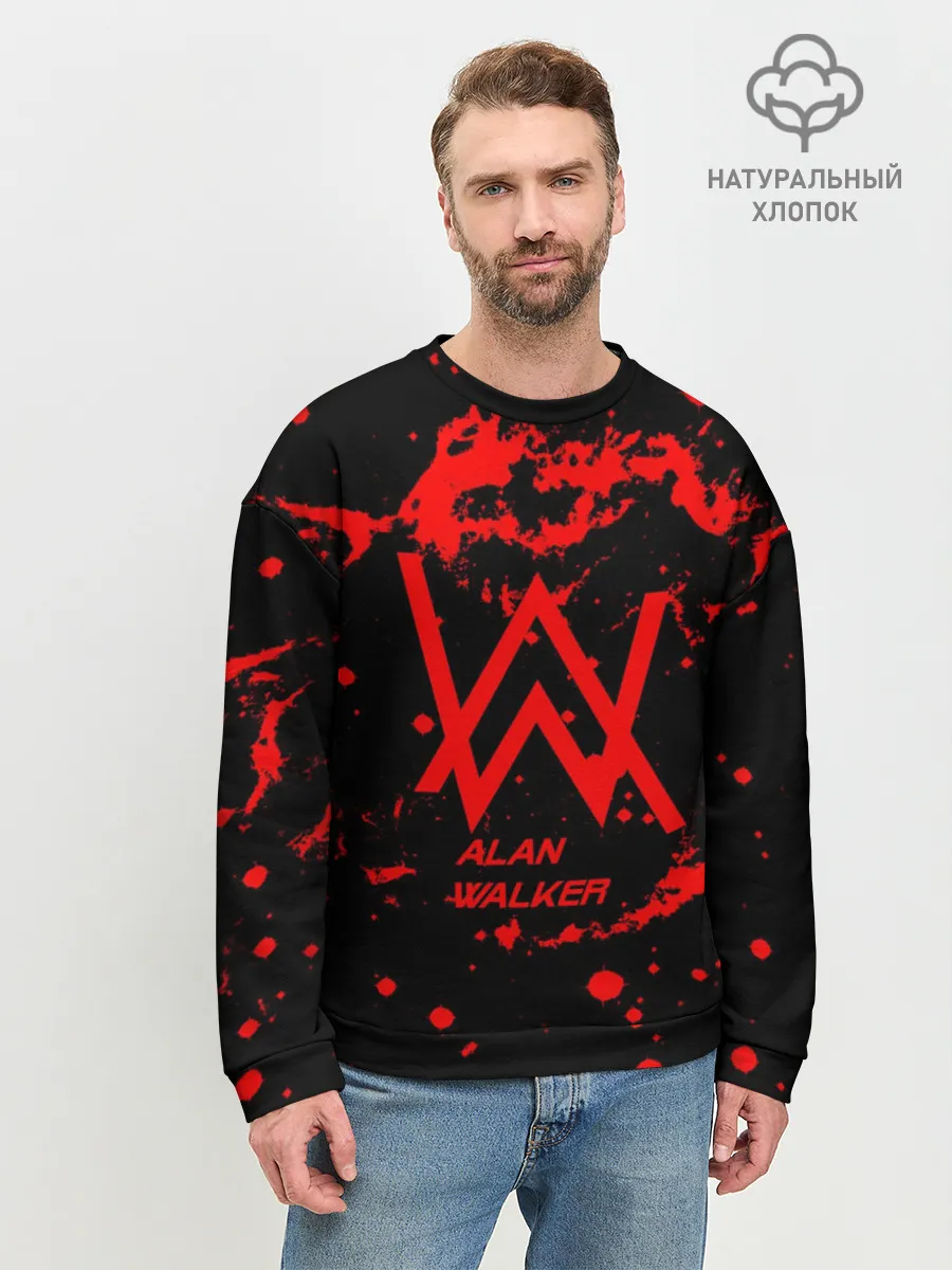 Мужской свитшот базовый / Alan Walker music space