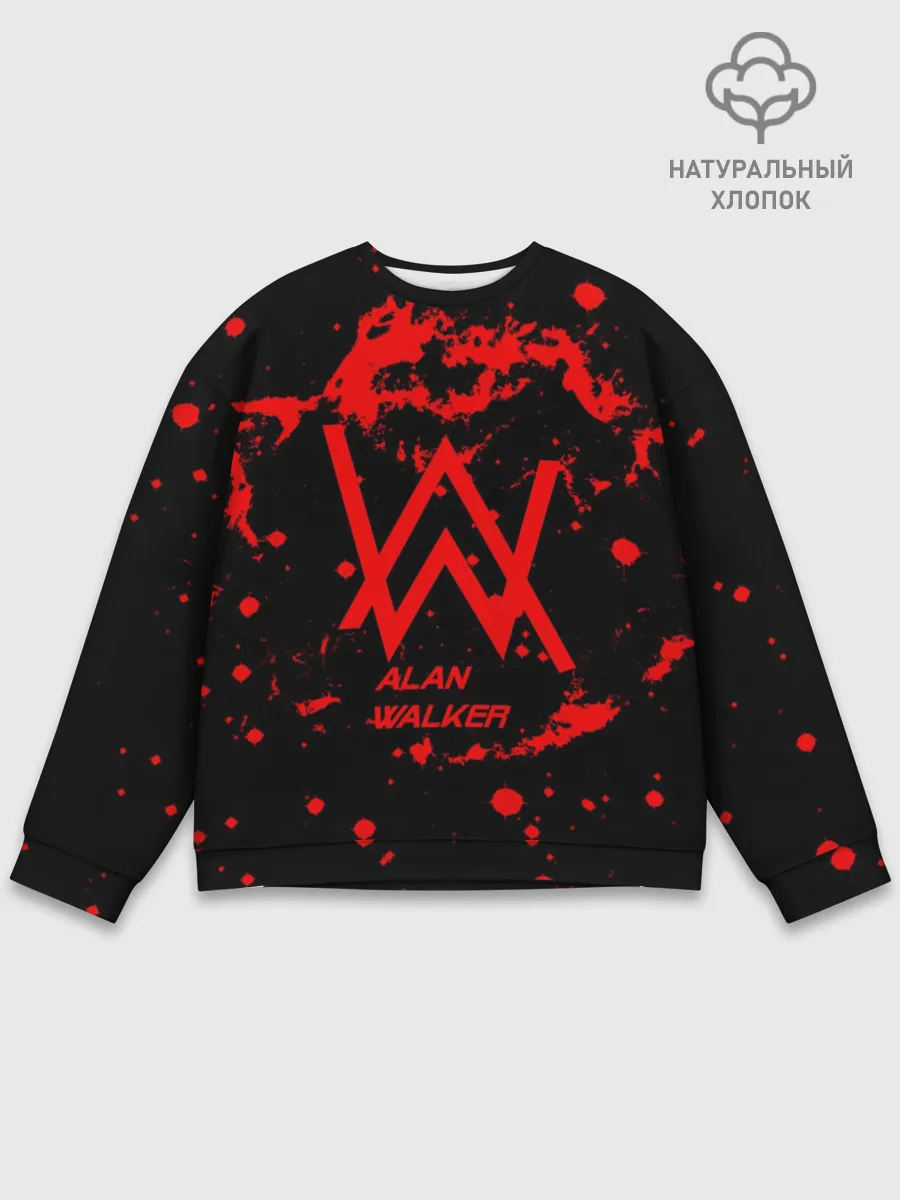 Мужской свитшот базовый / Alan Walker music space