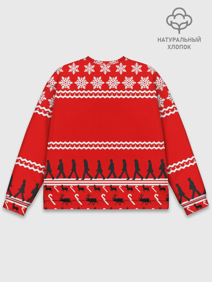 Мужской свитшот базовый / Праздничный The Beatles