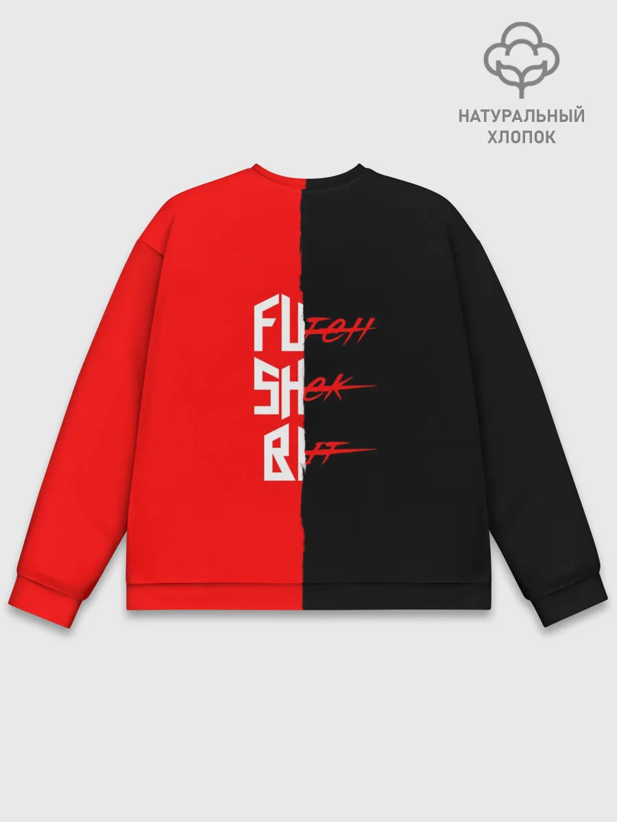 Мужской свитшот базовый / Red & Black