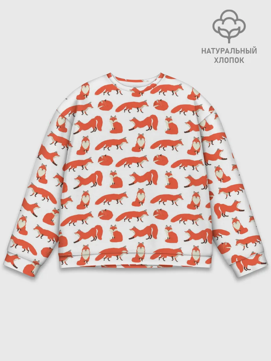 Мужской свитшот базовый / Рыжий паттер