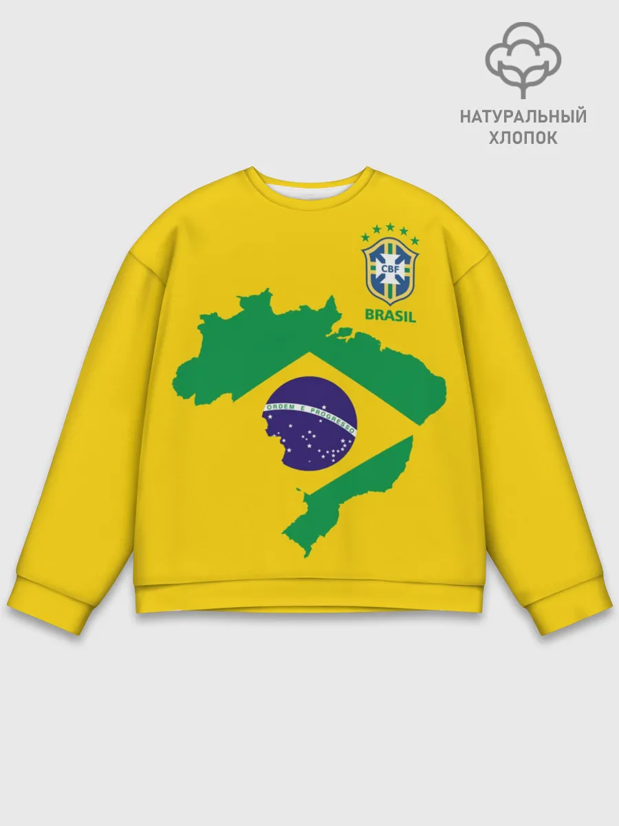 Мужской свитшот базовый / Бразилия, форма