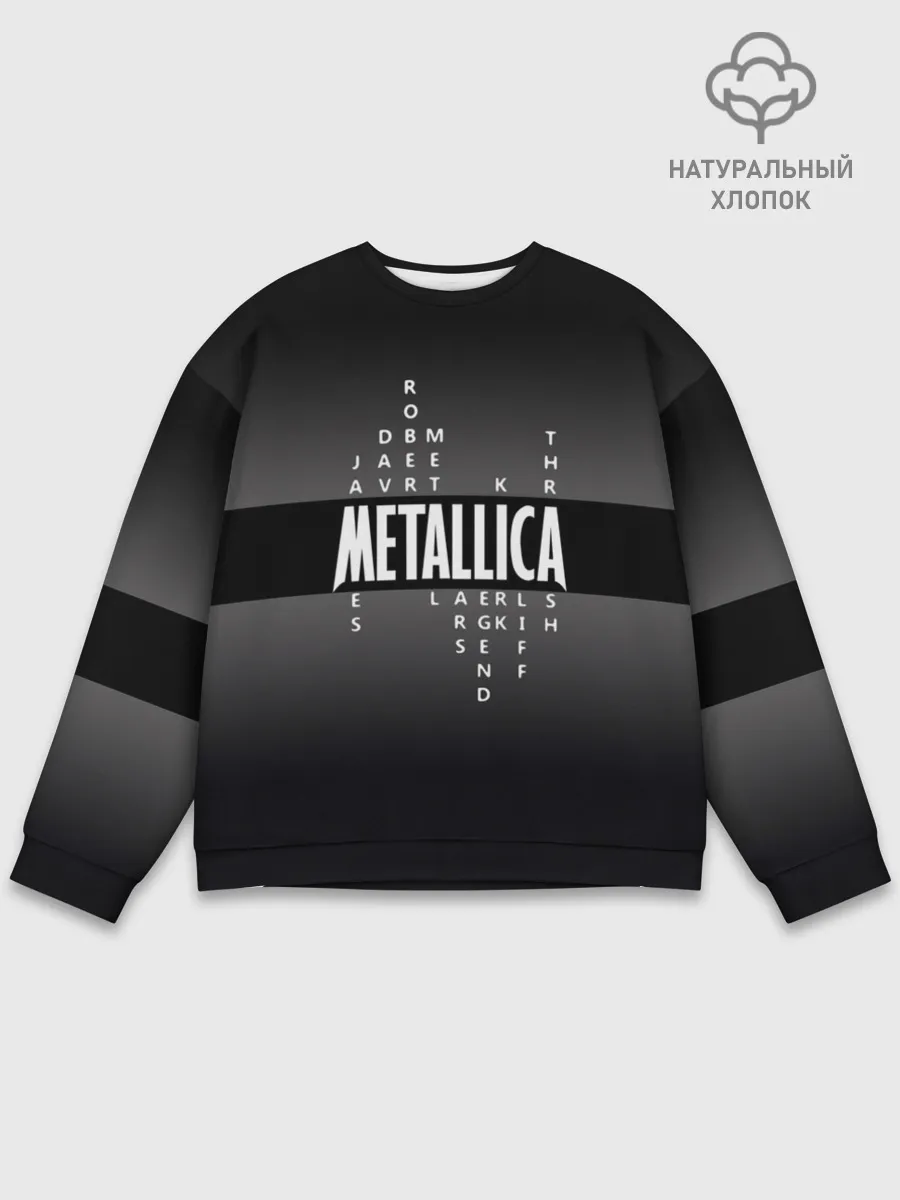 Мужской свитшот базовый / Участники группы Metallica