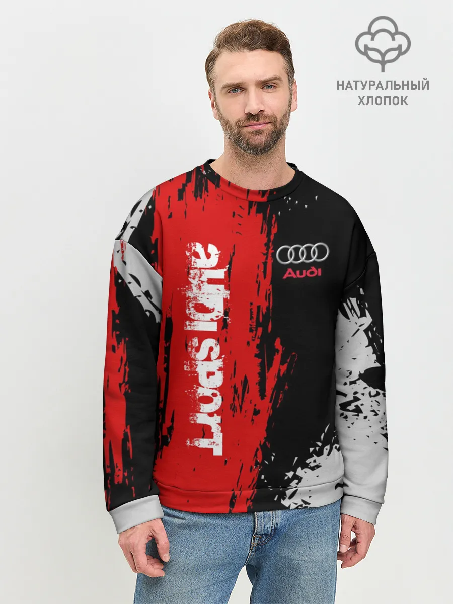 Мужской свитшот базовый / AUDI SPORT / АУДИ СПОРТ
