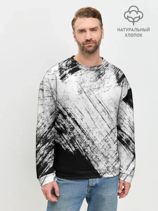 Мужской свитшот базовый / Штриховка