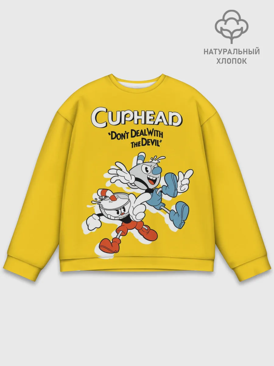 Мужской свитшот базовый / Cuphead