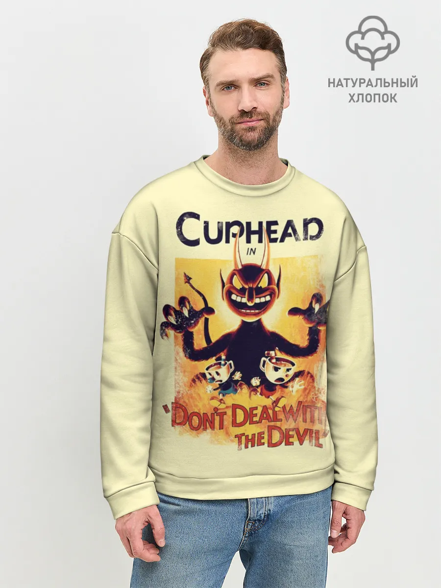Мужской свитшот базовый / Cuphead