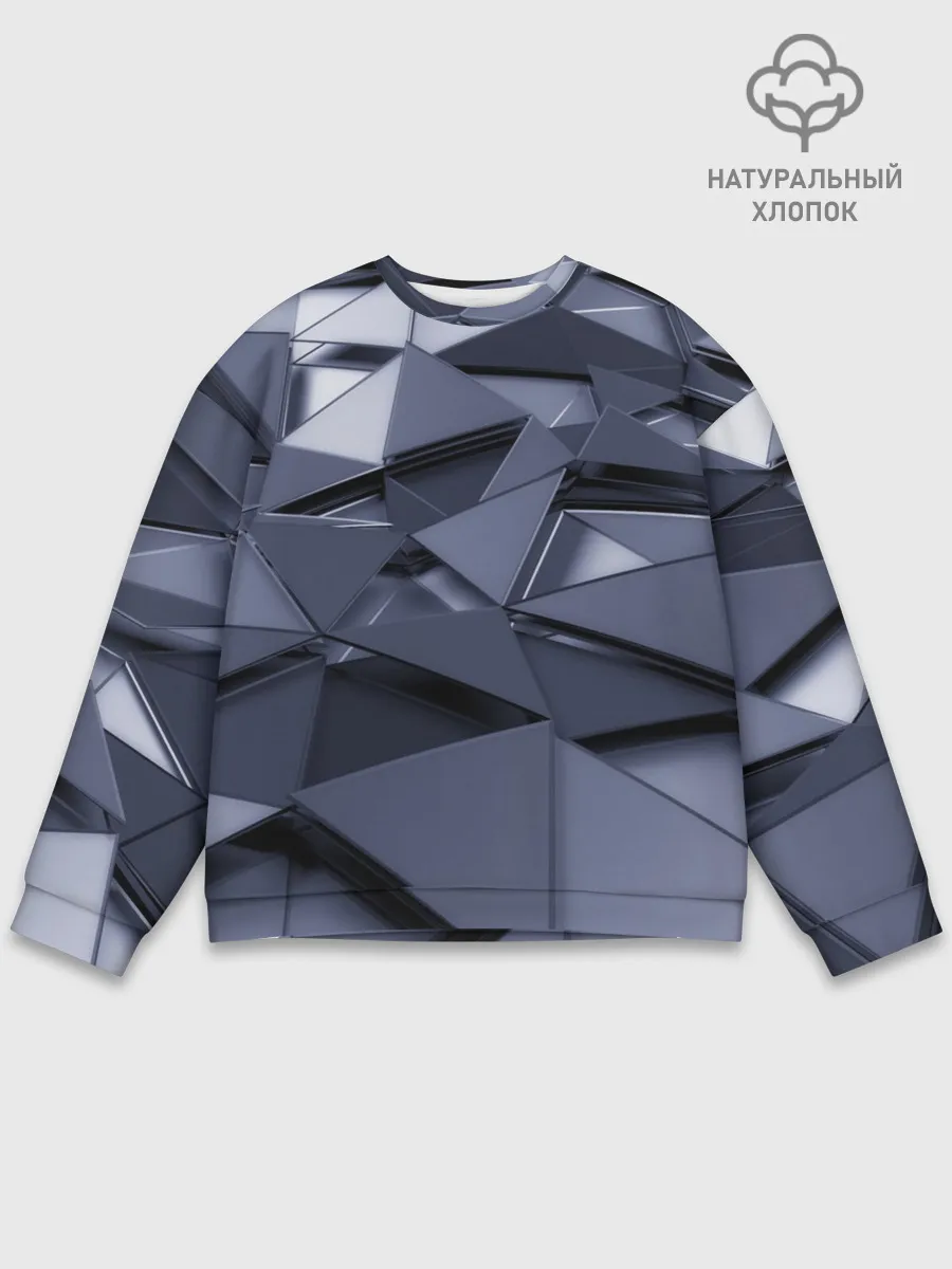 Мужской свитшот базовый / Metalic geometry