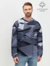 Мужской свитшот базовый / Metalic geometry