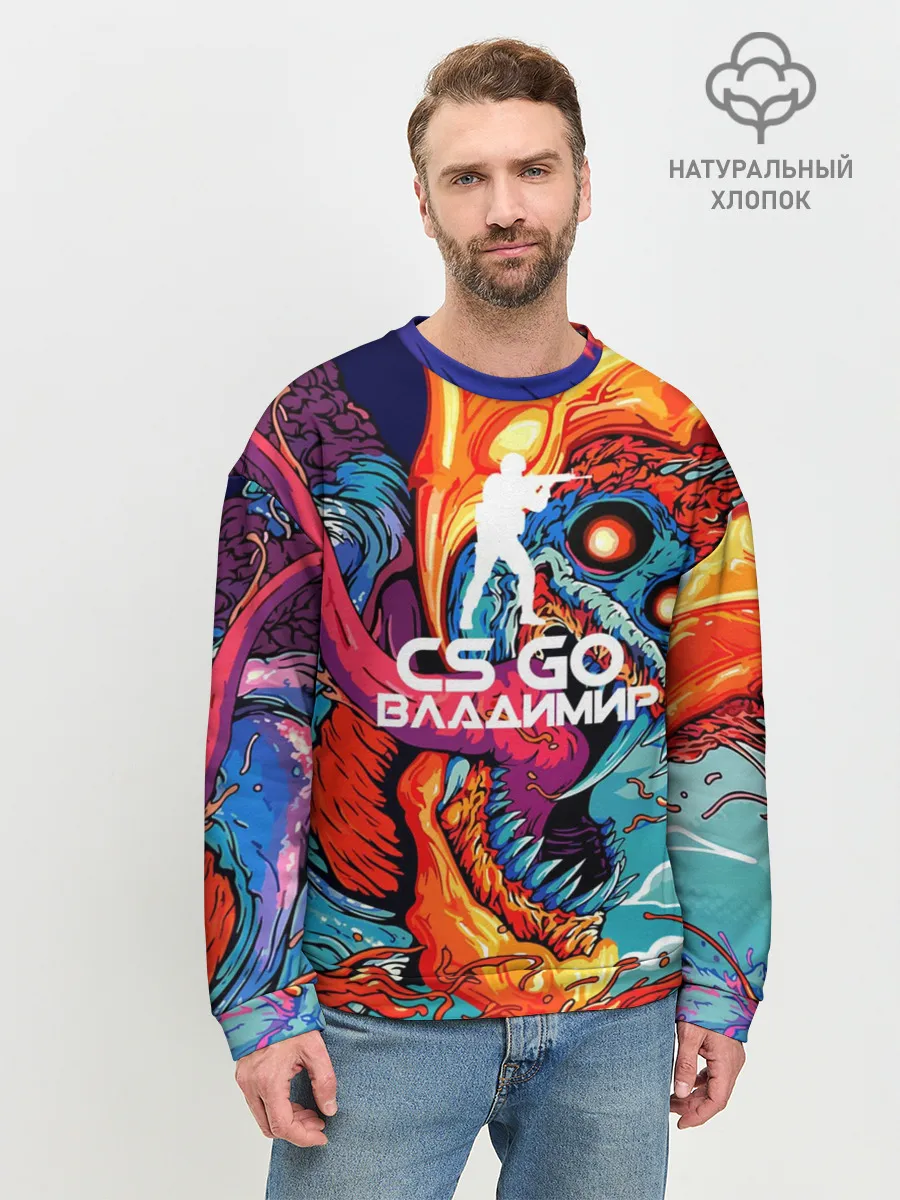 Мужской свитшот базовый / Владимир в стиле CS GO
