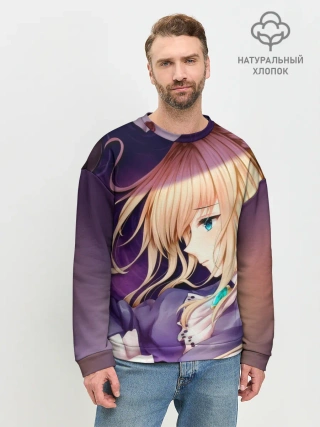 Мужской свитшот базовый / Violet Evergarden