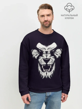 Мужской свитшот базовый / Лев