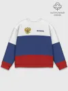 Мужской свитшот базовый / Россия Триколор