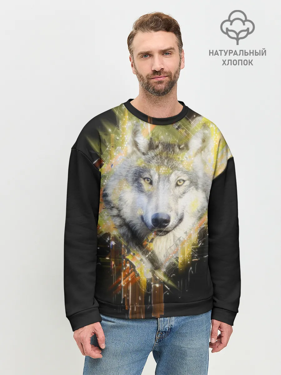 Мужской свитшот базовый / Волк