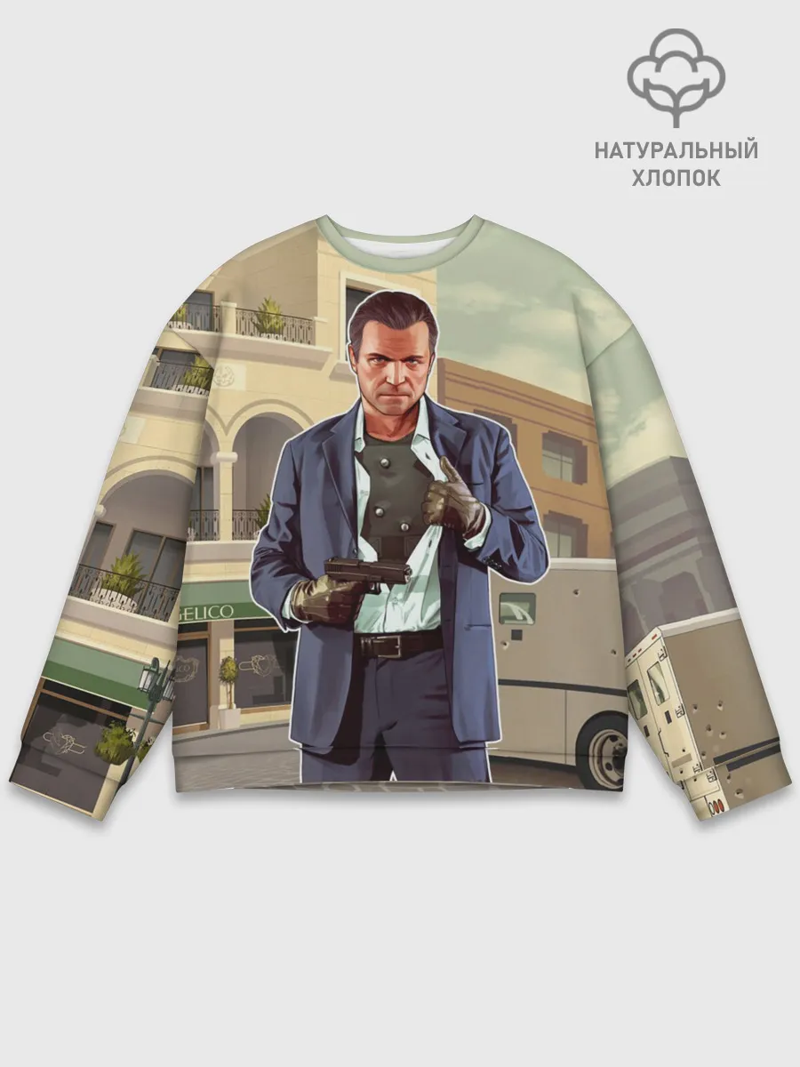 Мужской свитшот базовый / GTA V - Майкл