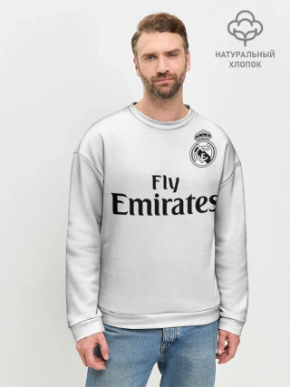 Мужской свитшот базовый / Криштиану Роналду Форма 18/19
