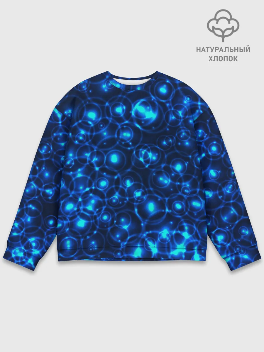 Мужской свитшот базовый / Пузырчатый абстракт