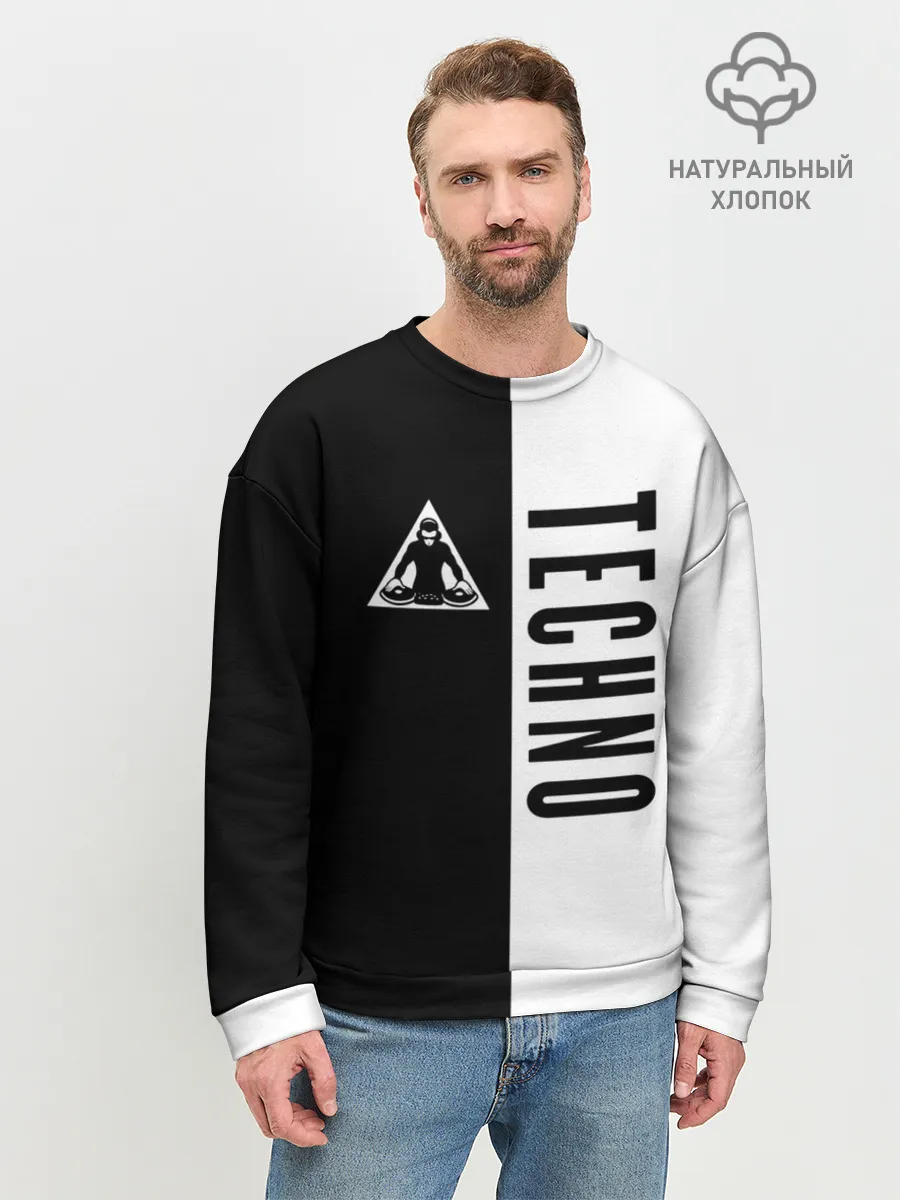 Мужской свитшот базовый / Techno