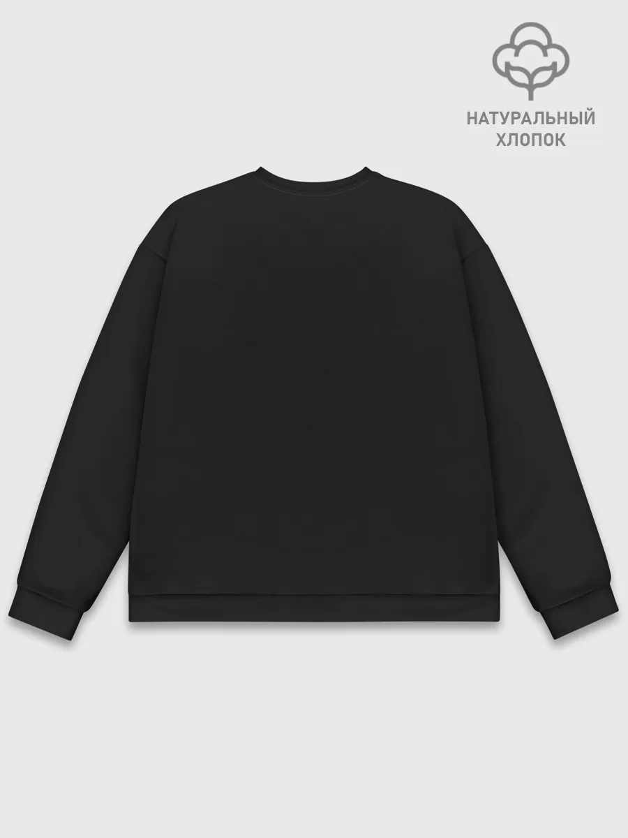 Мужской свитшот базовый / Кот космонавт