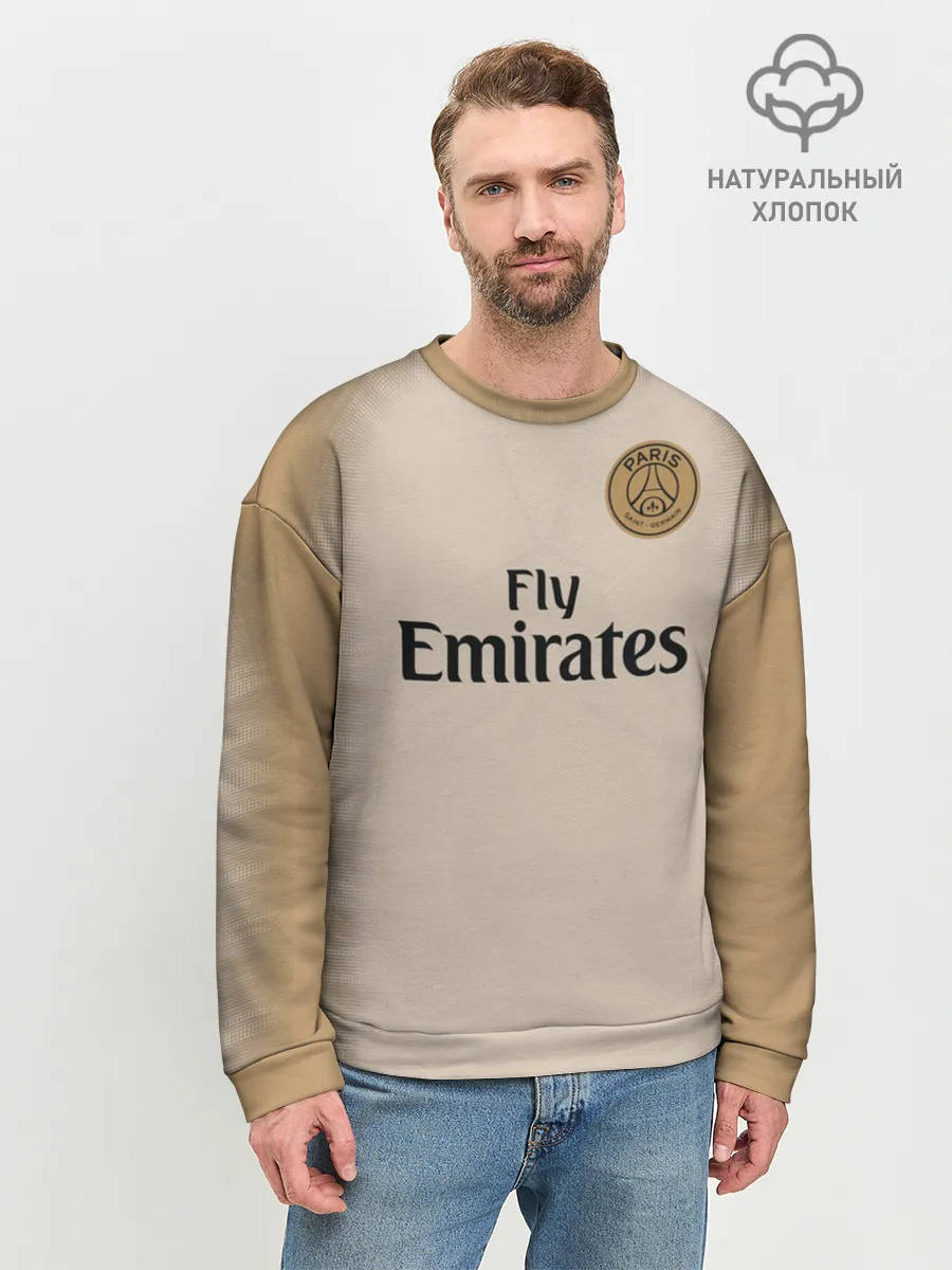 Мужской свитшот базовый / PSG Форма Новая Away 18/19