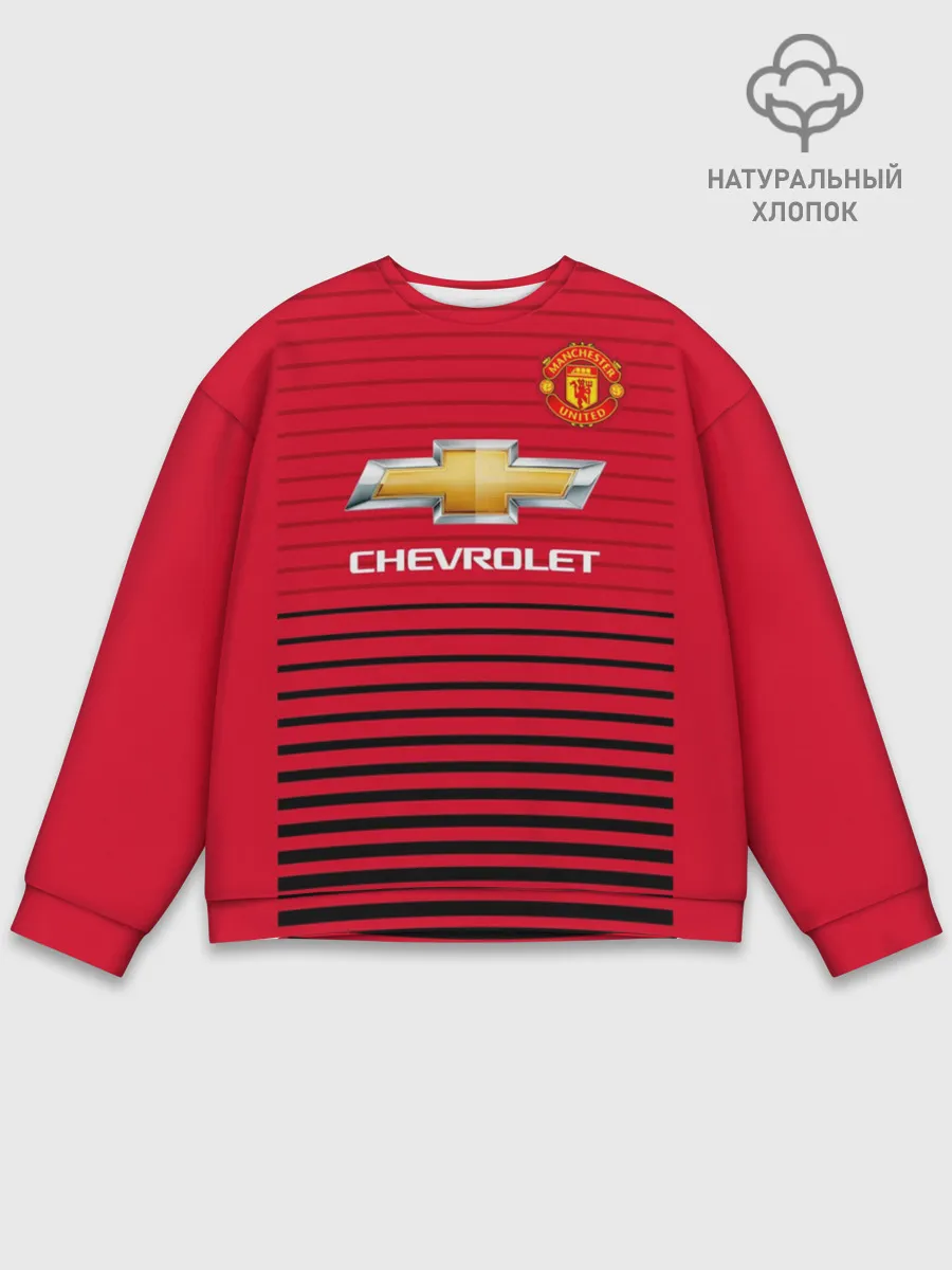 Мужской свитшот базовый / Man United Форма Home 18/19