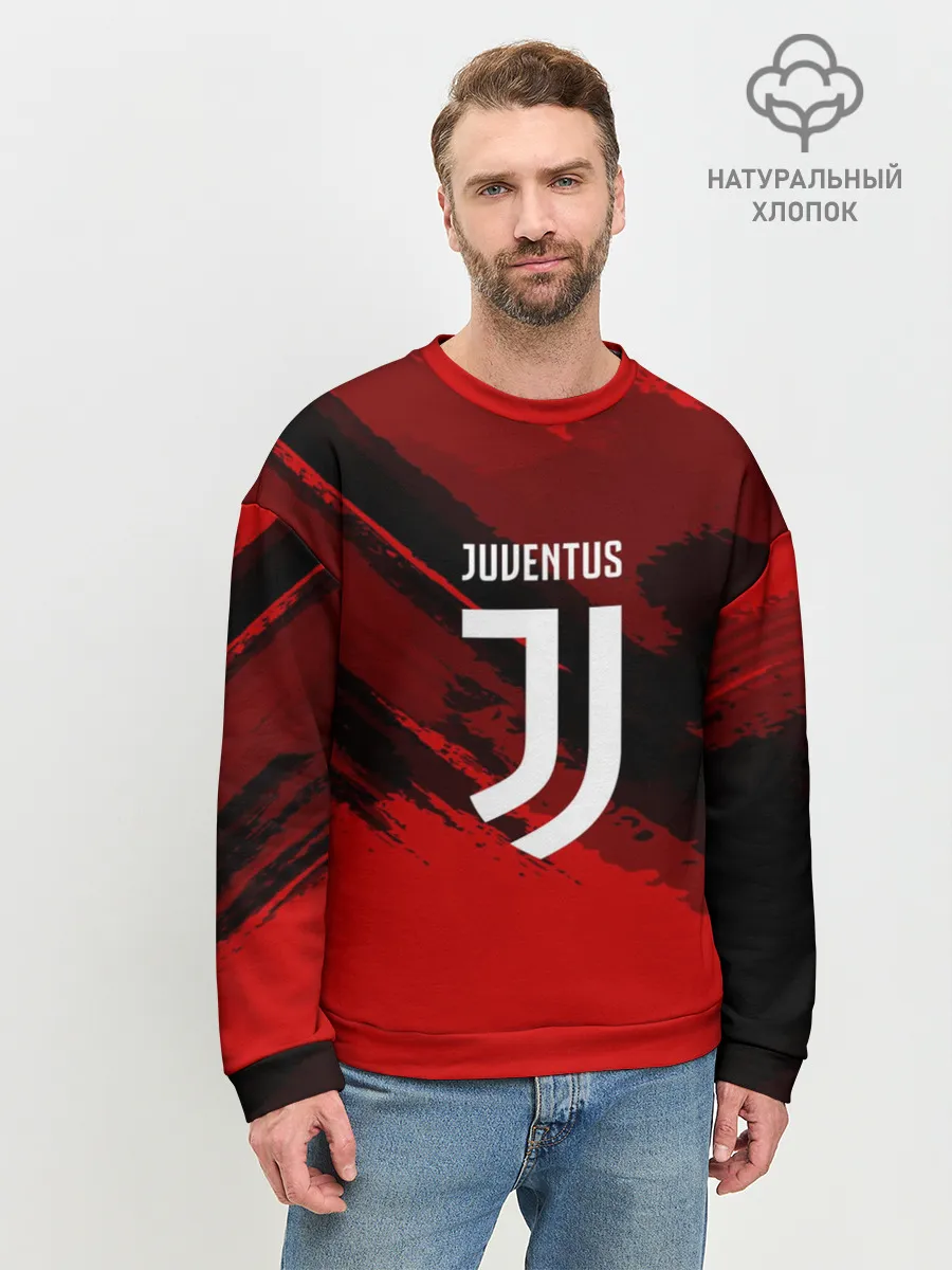 Мужской свитшот базовый / JUVENTUS SPORT RED