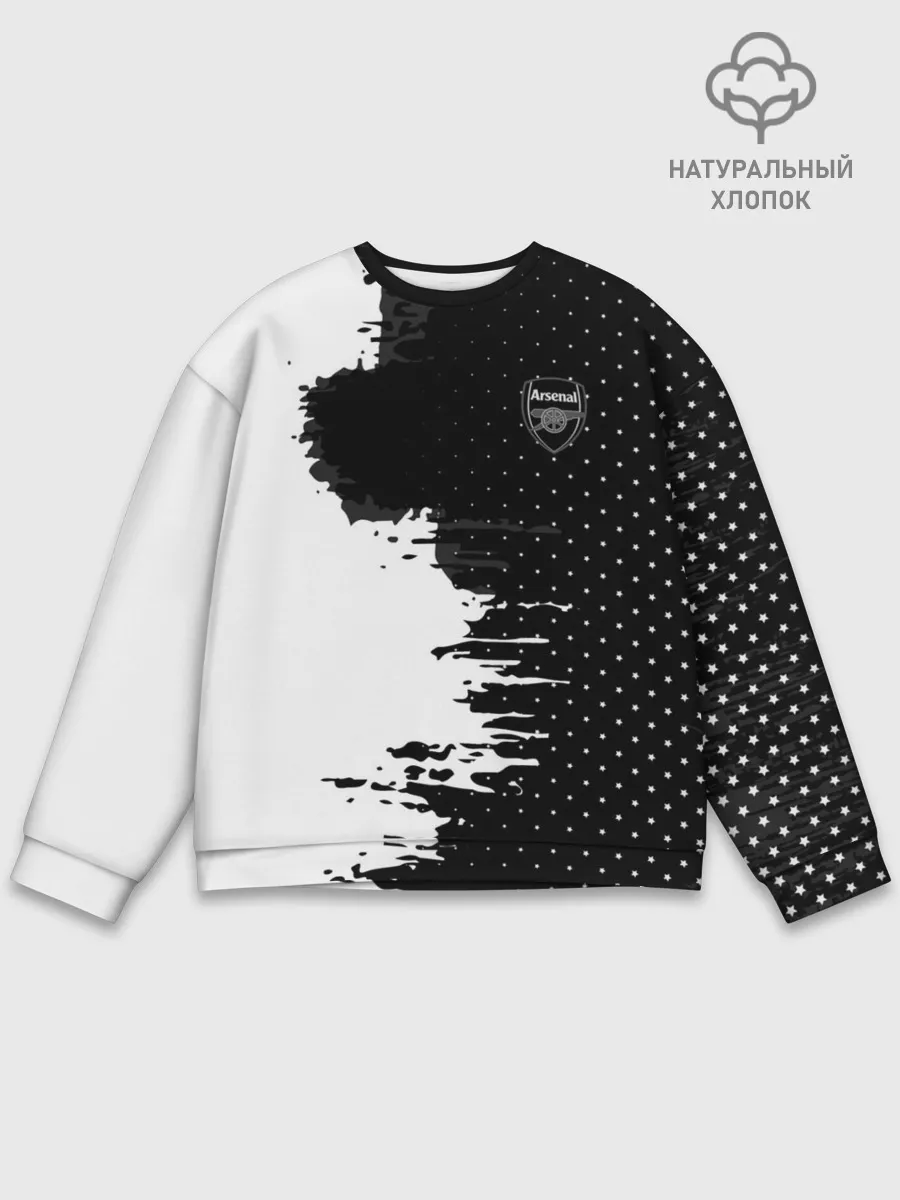 Мужской свитшот базовый / Arsenal uniform black 2018