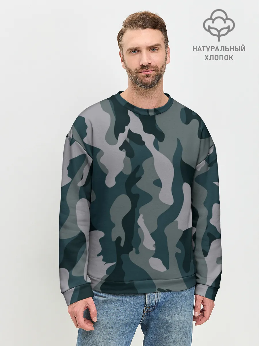 Мужской свитшот базовый / камуфляж