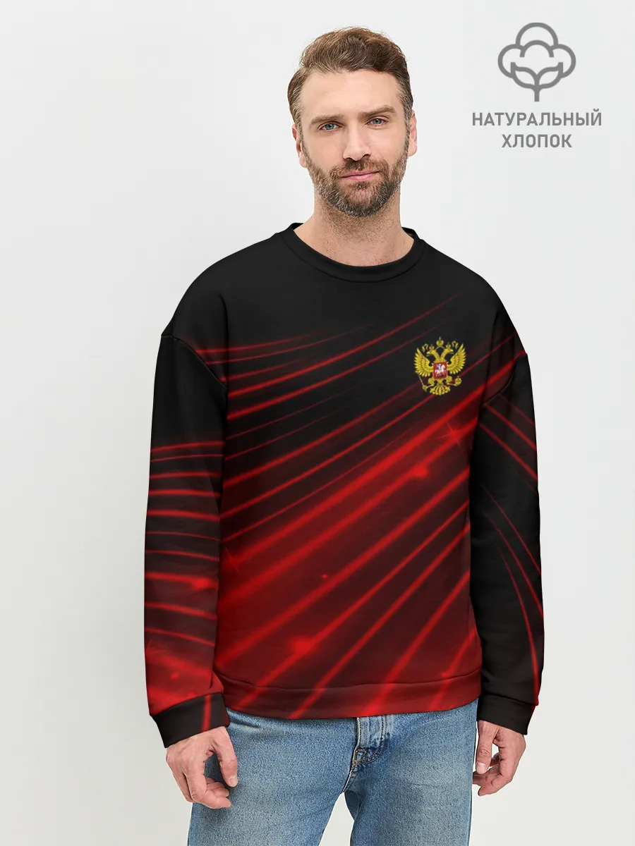 Мужской свитшот базовый / Russia Sport 2018 uniform