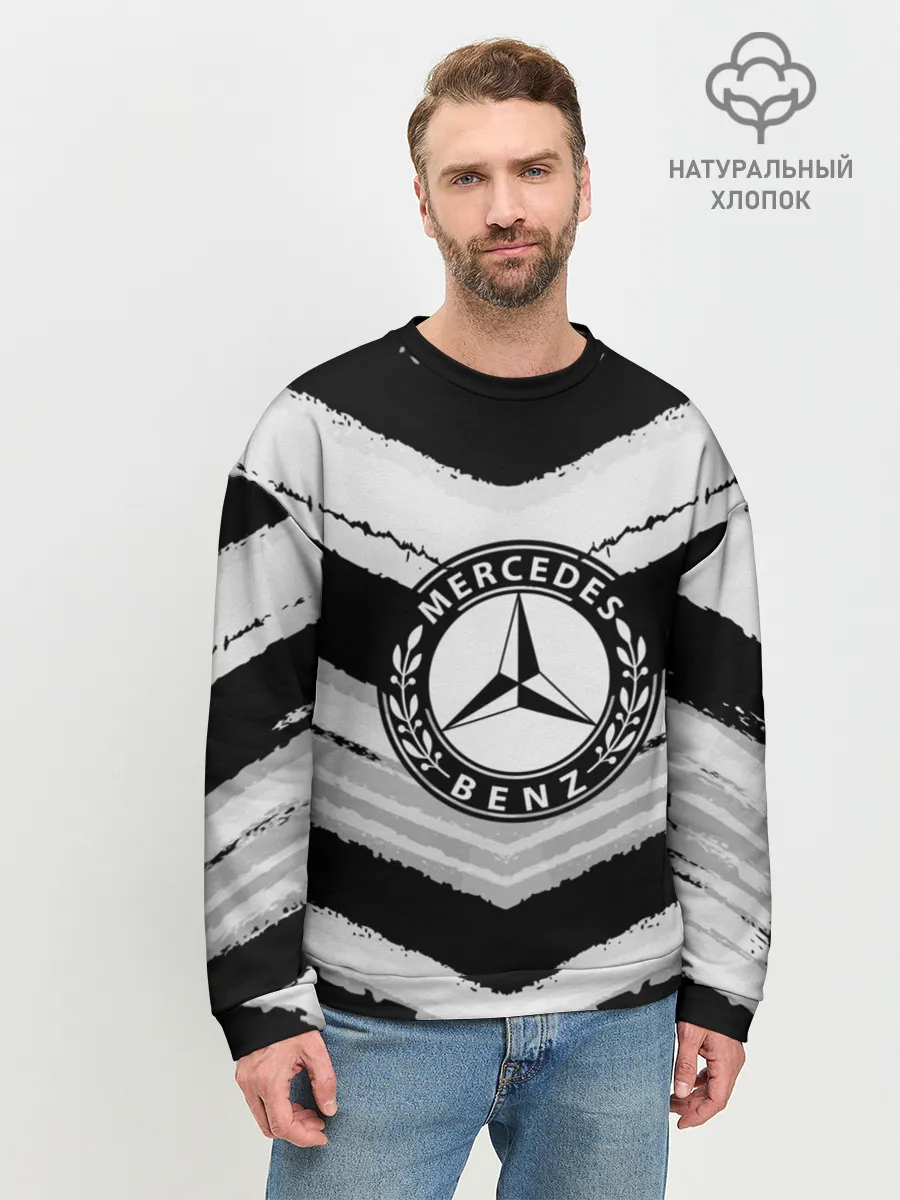 Мужской свитшот базовый / Mercedes sport abstract 2018