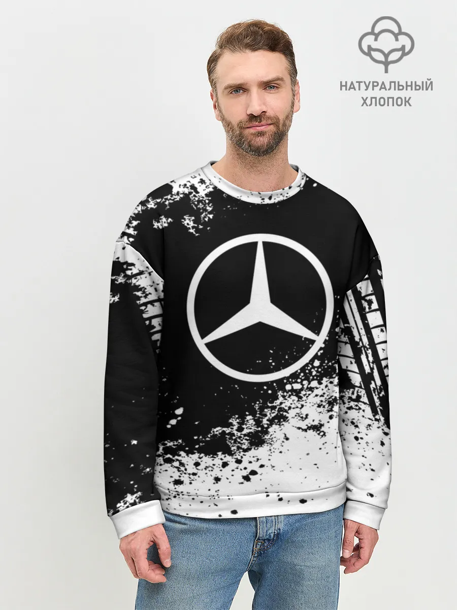 Мужской свитшот базовый / Mercedes abstract sport