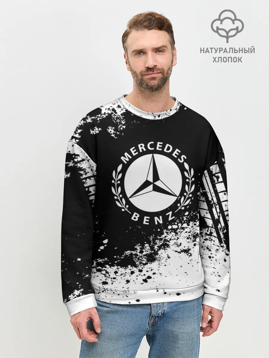 Мужской свитшот базовый / Mercedes abstract sport