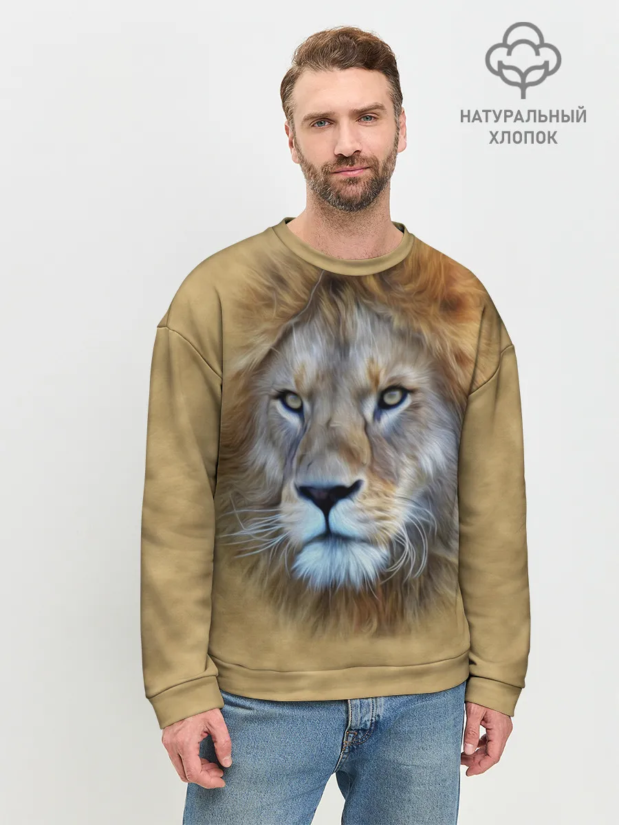 Мужской свитшот базовый / Лев