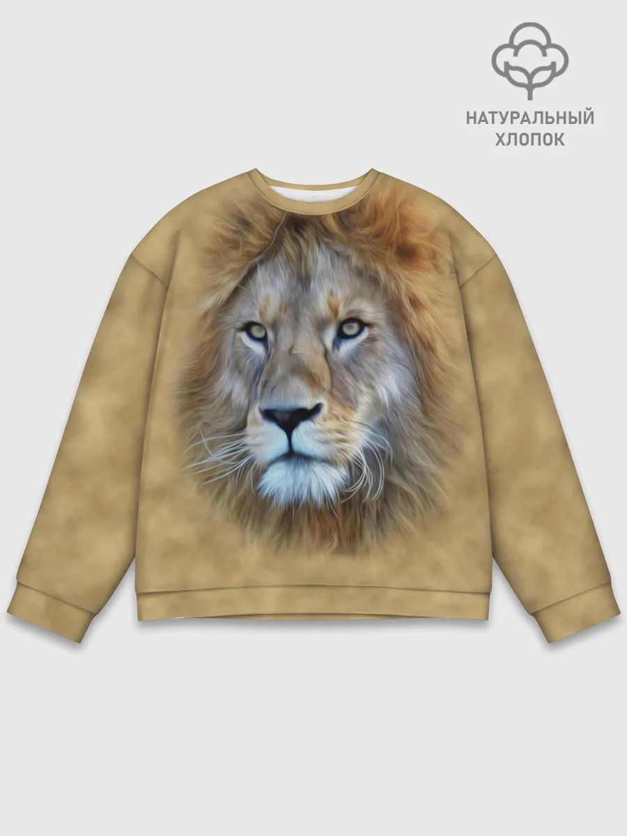 Мужской свитшот базовый / Лев