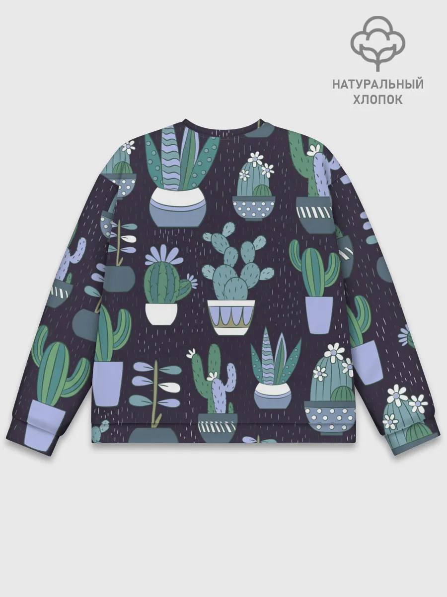 Мужской свитшот базовый / Кактусы
