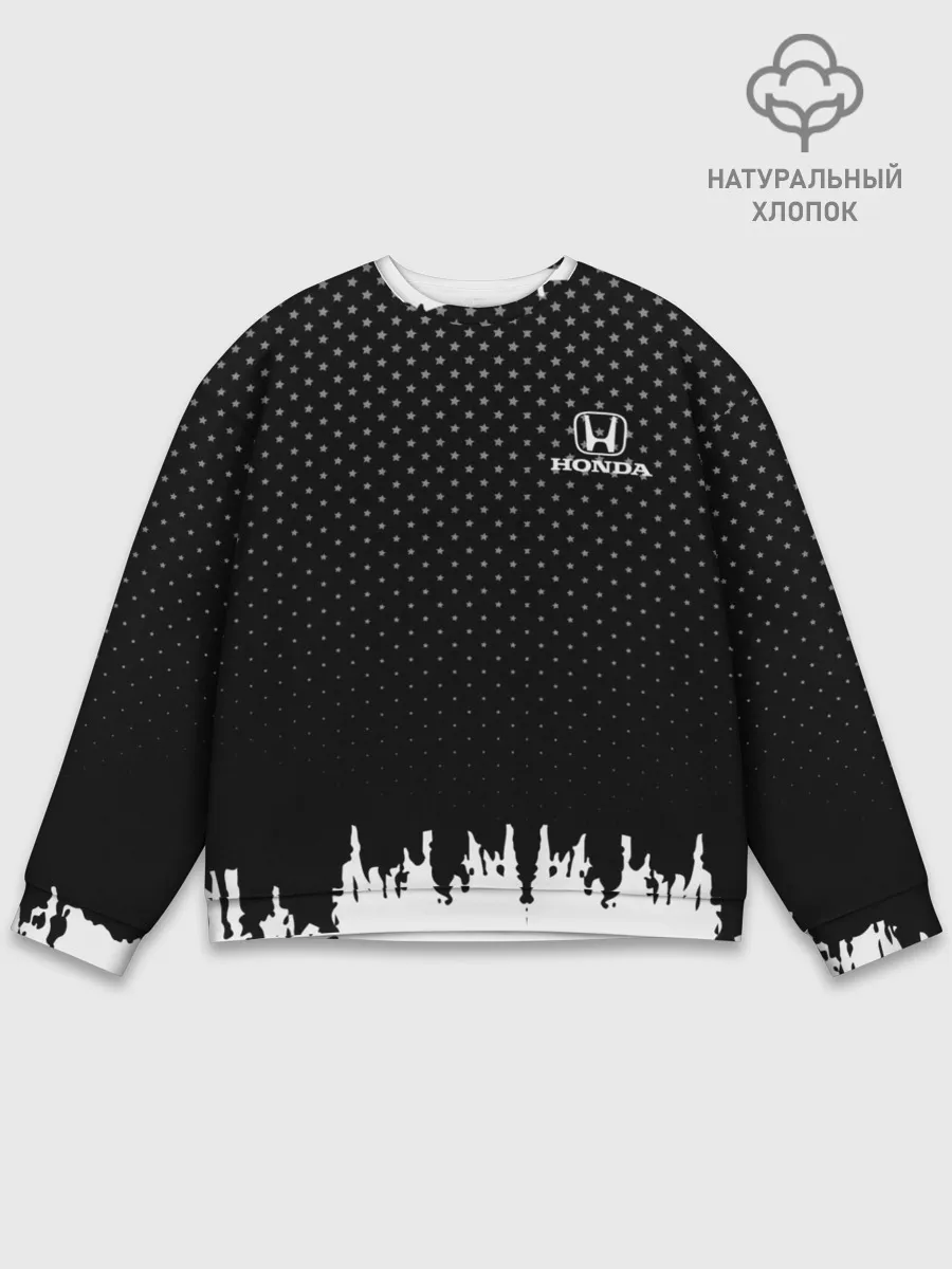 Мужской свитшот базовый / Honda abstract black 2018