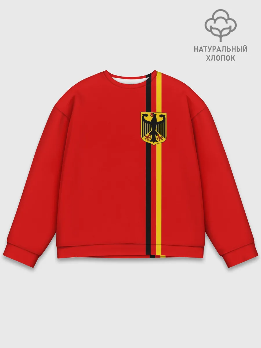 Мужской свитшот базовый / Германия, лента с гербом