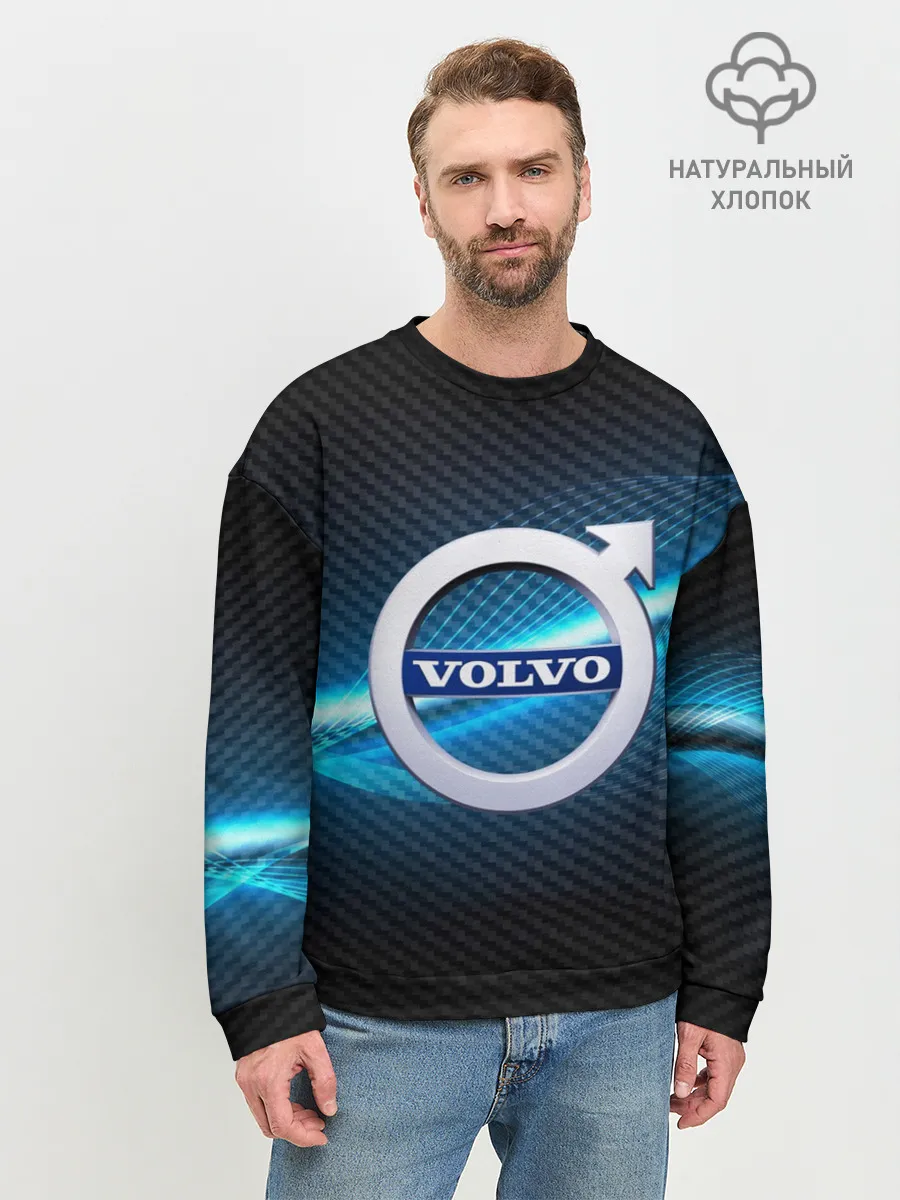 Мужской свитшот базовый / VOLVO machine motor XXI