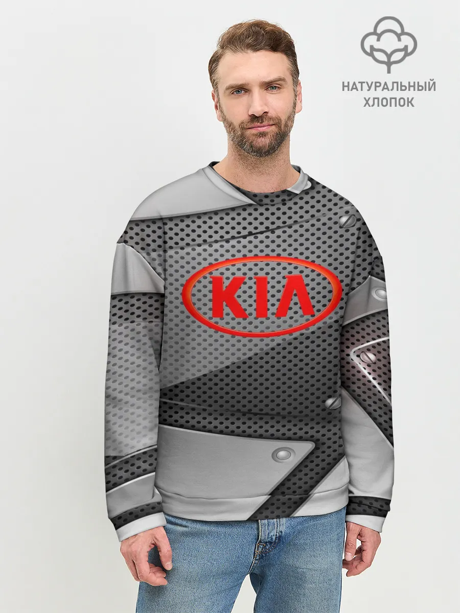 Мужской свитшот базовый / KIA metalic 2018