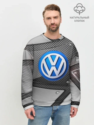 Мужской свитшот базовый / Volkswagen metalic 2018