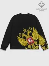 Мужской свитшот базовый / Флаг и Герб России