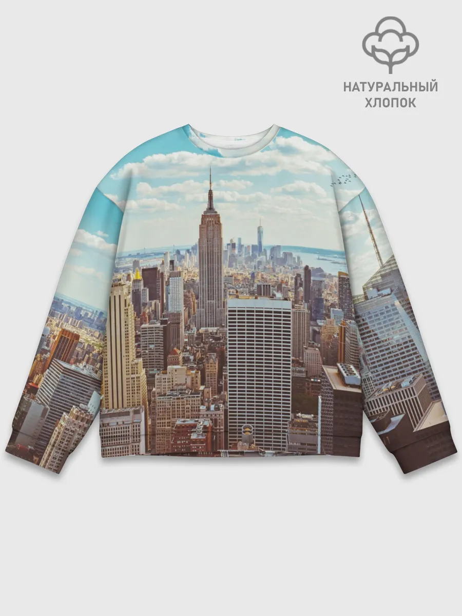 Мужской свитшот базовый / Столица мира