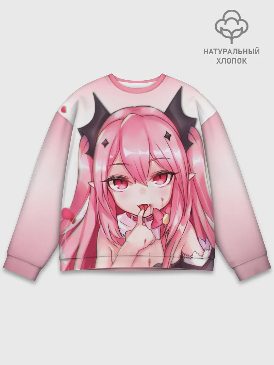 Мужской свитшот базовый / Вампир Ахегао